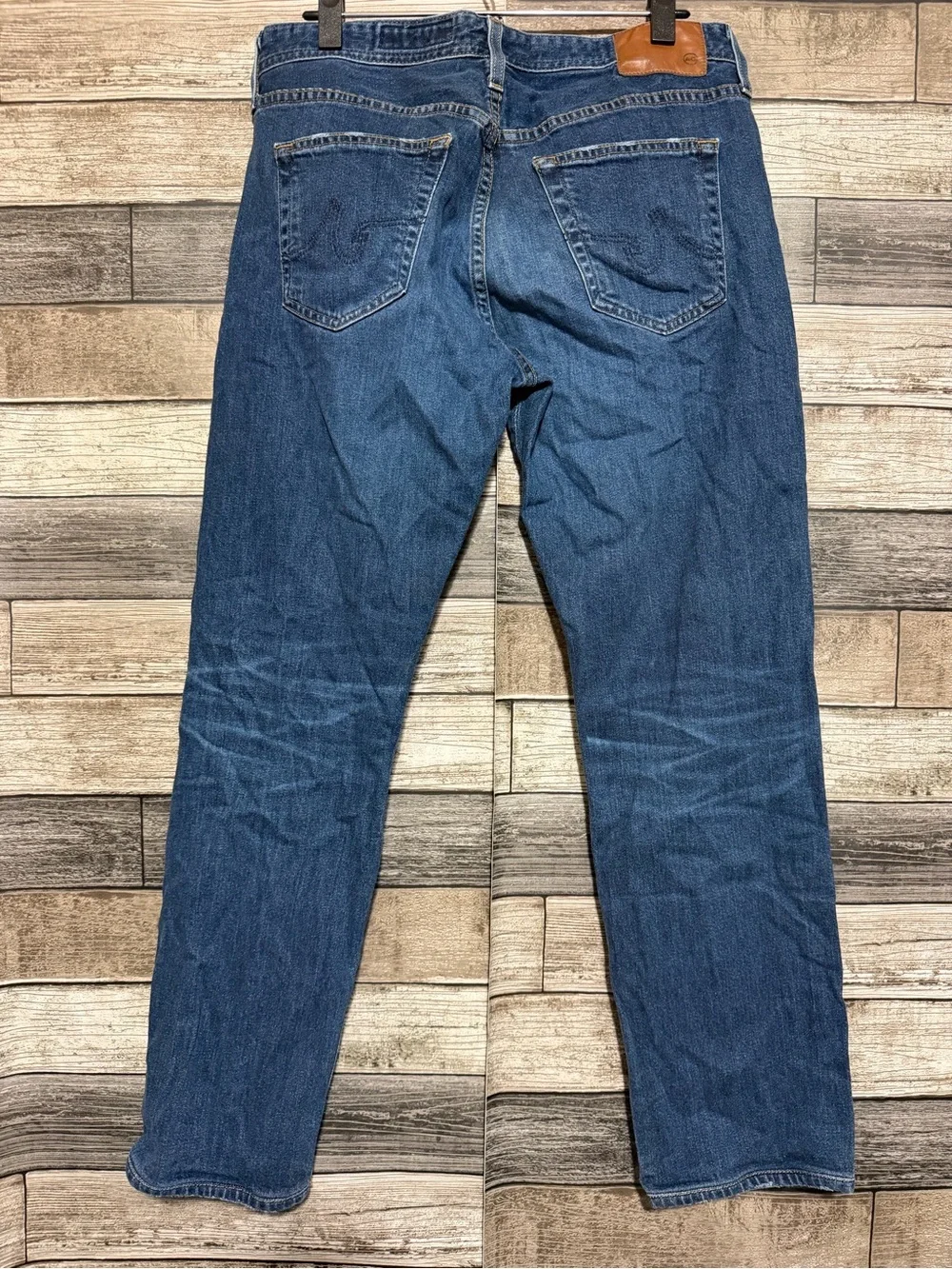 AG The Graduate Tailored Leg Jeans 32R Blue (Inseam 29.5) Cotton Lyocell Blend